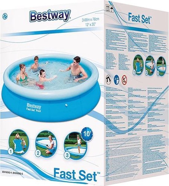 Bestway Fast Set-Schwimmbecken 366 cm