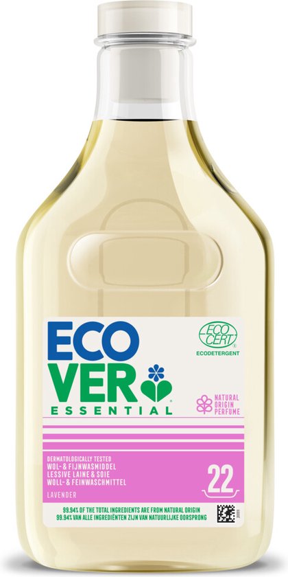Ecover Waschmittel Essential für Wolle und Feinwäsche, 22 Waschgänge, 1000 ml