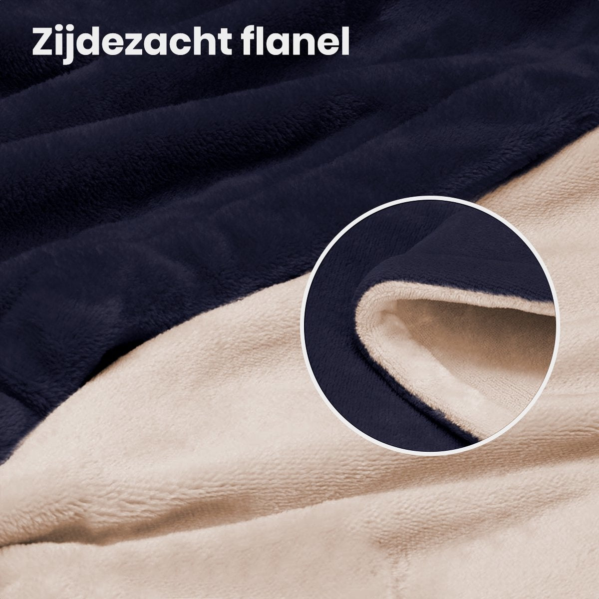 Auronic - Heizdecke - 1 Person - 3 Stufen - mit Timer - 120x160cm - Dunkelblau