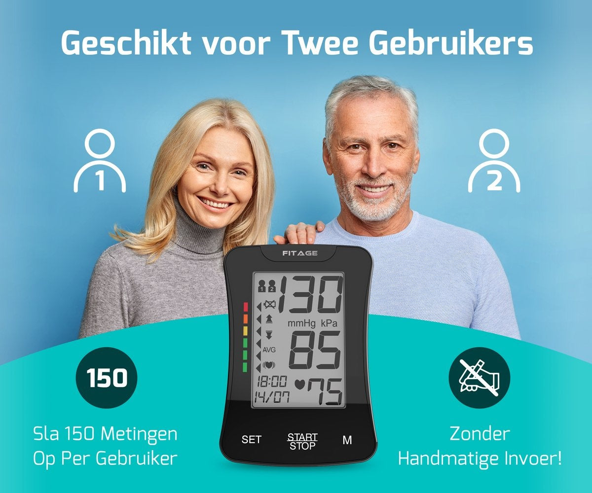 FITAGE Medical Oberarm-Blutdruckmessgerät - Manschette 22-42cm