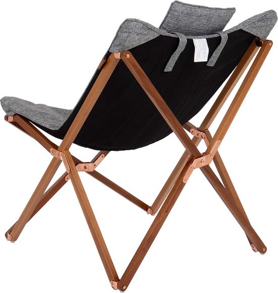 Bo-Camp – Urban Outdoor – Liegestuhl – Bloomsbury – M – Oxford-Polyester – Grau