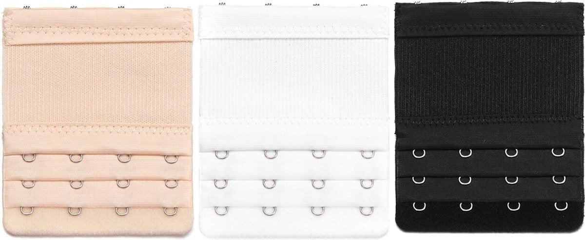 BH-Verlängerungsstücke 2, 3 & 4, rechtwinklig – 15 Stück – Schwarz, Weiß & Beige