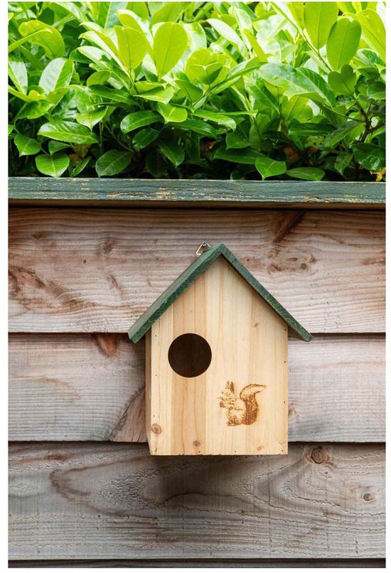Lifetime Garden Squirrel Feeder - Gartenzubehör - Nistkasten mit 3 Öffnungen - Inkl. Aufhängehaken - 25x26x28 cm