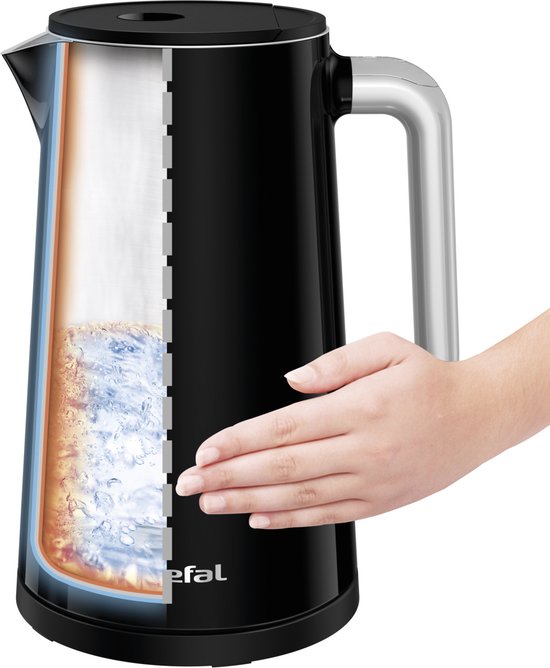 Tefal Smart'N Light KO8508 - 1.7L Wasserkocher - Schwarz - 5 verschiedene Temperatureinstellungen
