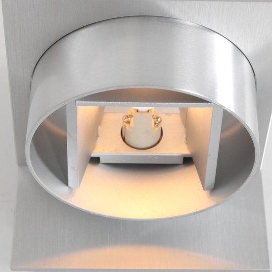 Wandleuchte Muro 3366ST aus Stahl, G9, verstellbare Lamellen, Kunststoff und Metall, modernes Design, 12 × 12 × 14 cm, Steinhauer