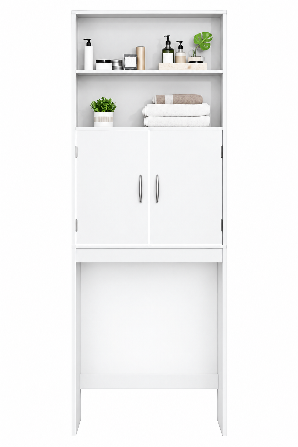 Yaheetech Toilettenschrank und Waschmaschinenschrank – 195 cm hoch – 72 x 20 cm – Weiß