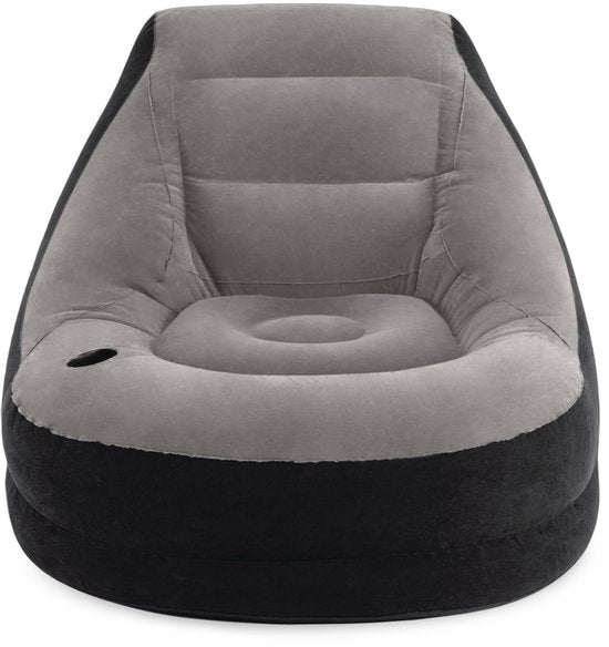 Intex - Aufblasbarer Stuhl - Ultra Lounge mit Fußhocker - 102cm x 137cm x 79 cm