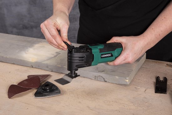 VONROC Multitool - Oszillierend - 300W - Inkl. Zubehör & Aufbewahrungstasche