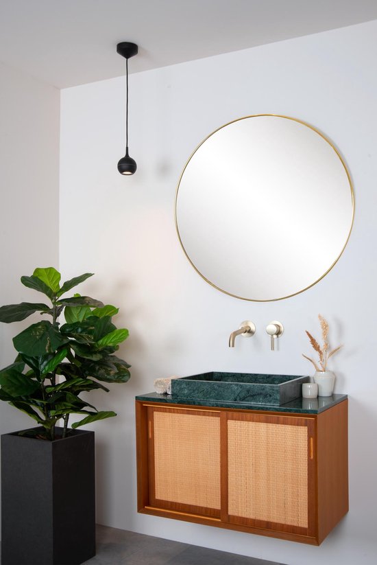 Lucide FAVORI – Badezimmer-Hängeleuchte – 1xGU10 – IP44 – Schwarz