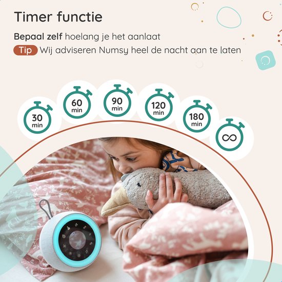 Numsy Touch White Noise Machine Baby - Weißes Rauschen Maschine
