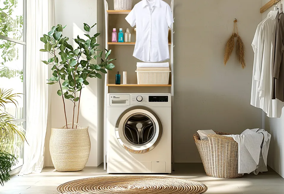 Home & Comfort - Platzsparender Umbauschrank für Waschmaschine mit 3 Einlegeböden