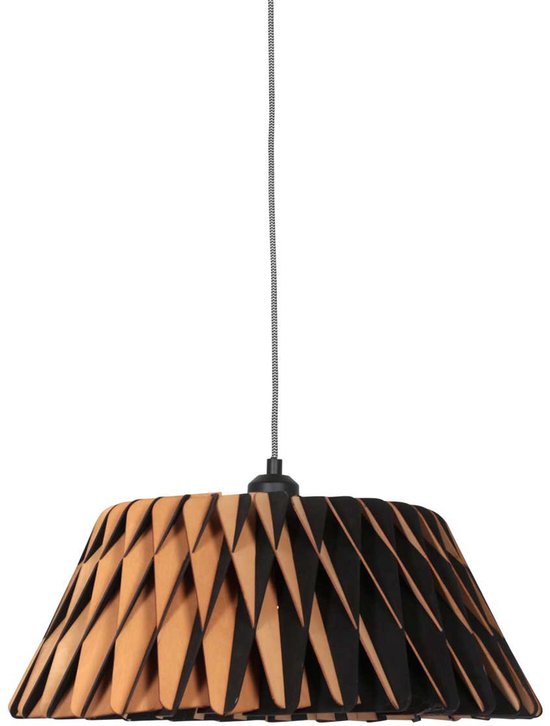 Anne Lighting – Hängeleuchte – Maze – natur – Holz – Ø 46 cm – E27 – 3490BE