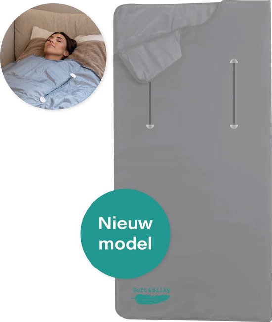 Soft & Silky - Infrarot-Therapie-Decke - 35°C und 75°C - Infrarot-Sauna - Rotlichttherapie - Wärmedecke - Elektrische Decke - Fibromyalgie