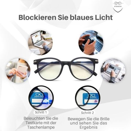 LC Eyewear - Displaybrille - Blaulichtbrille - Unisex - Mattschwarz
