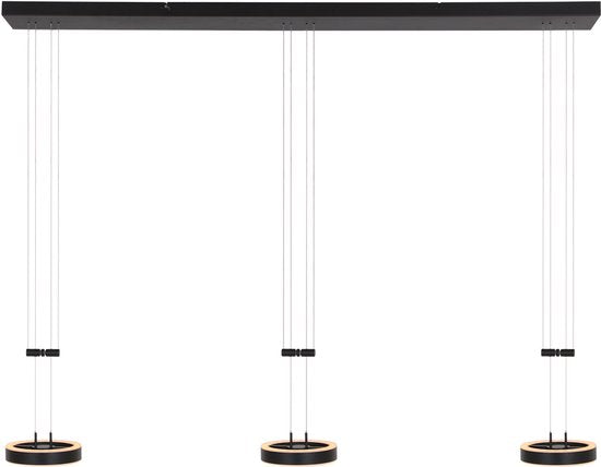Steinhauer - Pendelleuchte - Piola - schwarz - Acryl Metall - Designleuchte - LED - 3501ZW