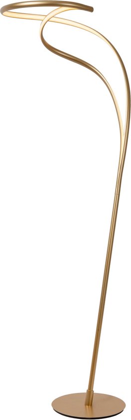 Lucide SARDANA – Stehlampe – Ø 44 cm – LED, dimmbar – 1x28 W, 2700 K – Mattgold / Messing