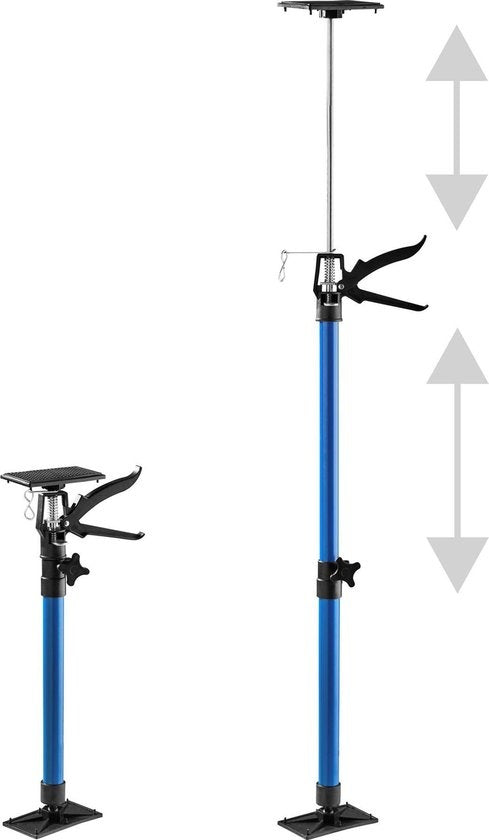 tectake - 6 verstellbare Baustempeln blau - 30 kg - 402614