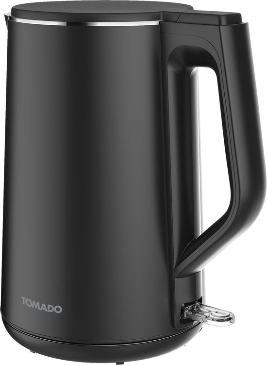 Tomado TWK1708B - Wasserkocher - 1,7 Liter - Doppelwandig - 2200 Watt - BPA-frei - Mattschwarz