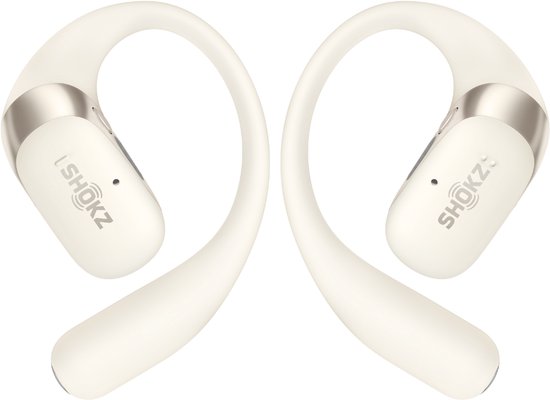 Shokz OpenFit 2 Open-Ear-Sportkopfhörer – Kabellose Ohrhörer – Beige