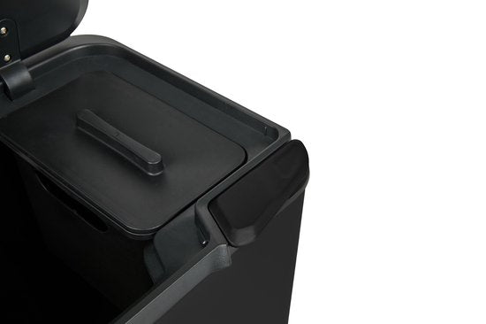 Umuzi Cleaning Push bin Mülleimer - 36 Liter - Mattschwarz - 48 x 38 x 54,5 cm