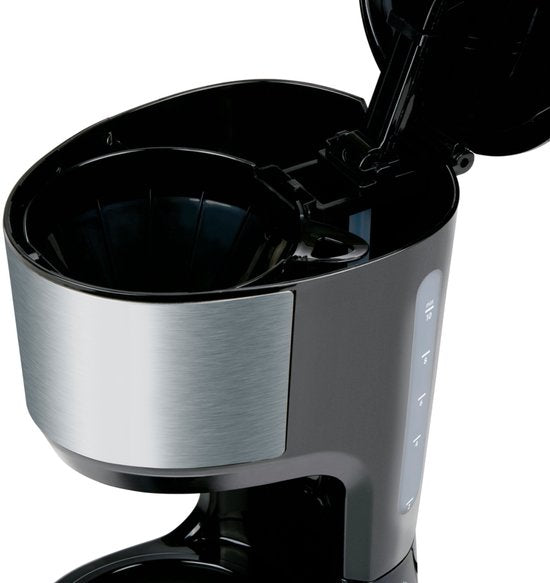 alpina Kaffeemaschine für Filterkaffee, 750 W – Kaffeemaschine mit wiederverwendbarem Kaffeefilter – Kaffeemaschine mit 1,25-Liter-Glaskanne – 10 Tassen Kaffee pro Brühvorgang – Tropfstopp-Kaffeemaschine