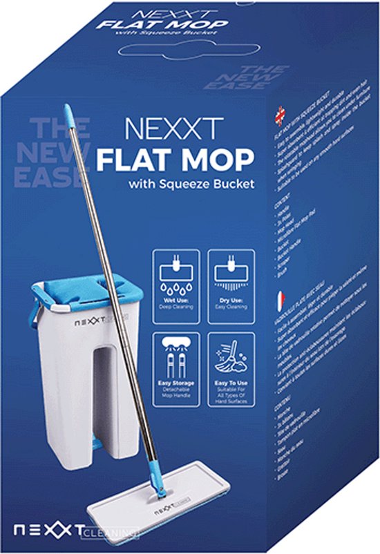 Nexxt Flachmop - mit Eimer - 360° drehbar
