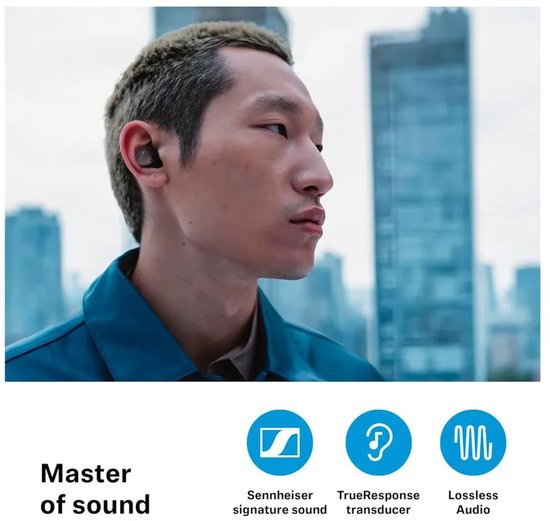Sennheiser Momentum True Wireless 4 – Kabellose Ohrhörer mit Geräuschunterdrückung – 30 Stunden Akkulaufzeit – Schnellladefunktion – 6 Mikrofone – Graphite