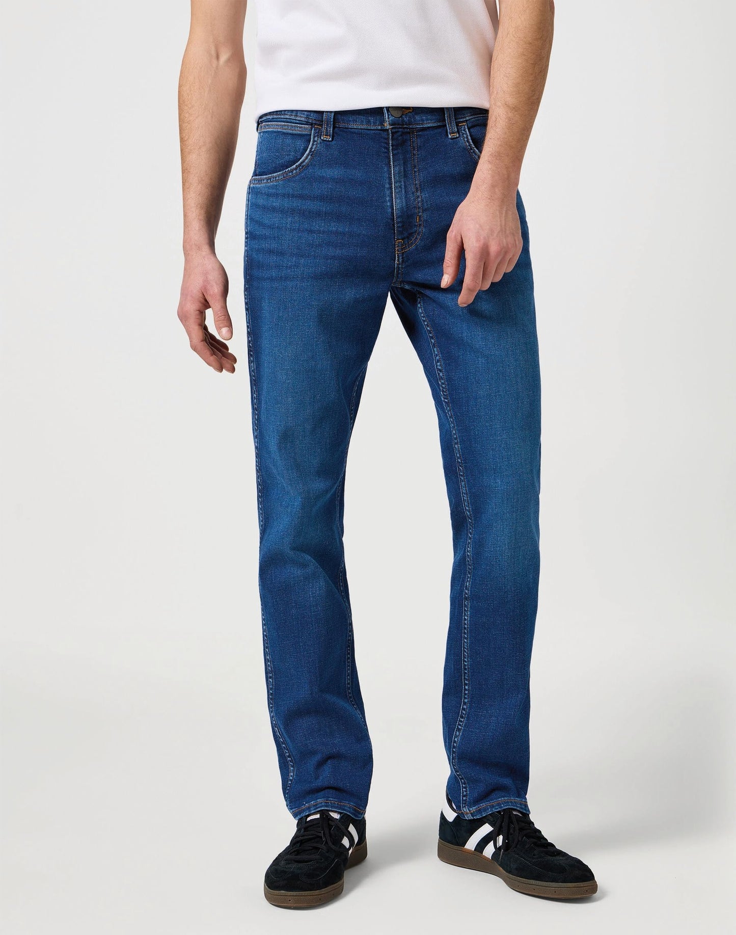 Wrangler Greensboro Jeans für Herren – Regular Straight Fit – blau – 40/42