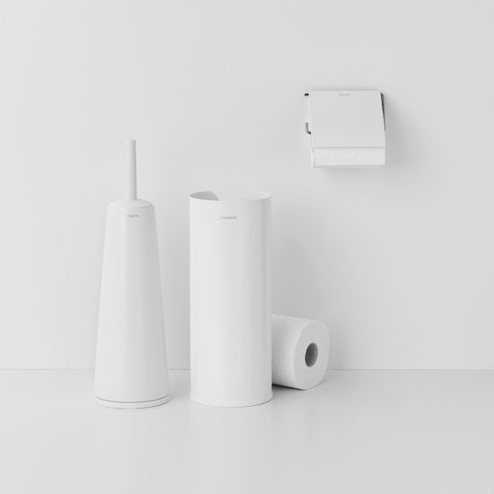 Brabantia ReNew Toilettenzubehör-Set – 3-teilig – Weiß