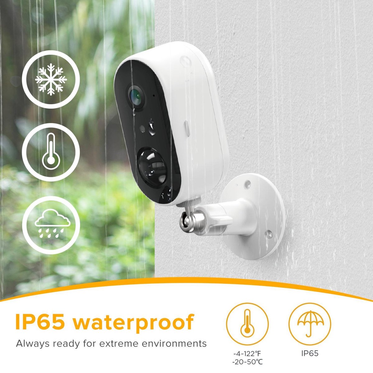 Arenti GO1 Sicherheitskamera - Outdoor - Drahtlos - Full HD - Steuerung über App