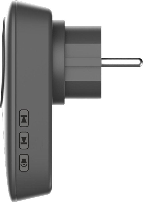 ELRO DB4000 Wireless Kinetic Doorbell Set - Niederländische Version - mit 2x Steckempfänger mit Steckdose - keine Batterien erforderlich