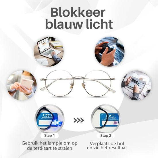 LC Eyewear Computerbrille - Blaulichtbrille - Displaybrille - Metall - Unisex - Silber