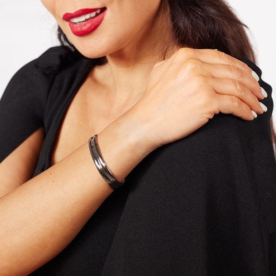 Laura Ferini Damenarmband Strati Silber - Silberarmreif - 18K Weißgold vergoldet - Schmuck - Accessoires - Schmuck - Damenarmband