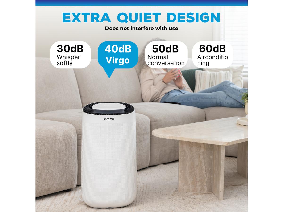 Sofresh Virgo 2-in-1 Luftentfeuchter und Luftreiniger – Kapazität 16 l – Weiß