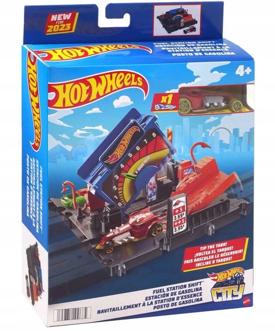 Hot Wheels City Explorer Tankstelle „Shift“ – Hot Wheels-Erweiterung – Hot Wheels-Bahnteile