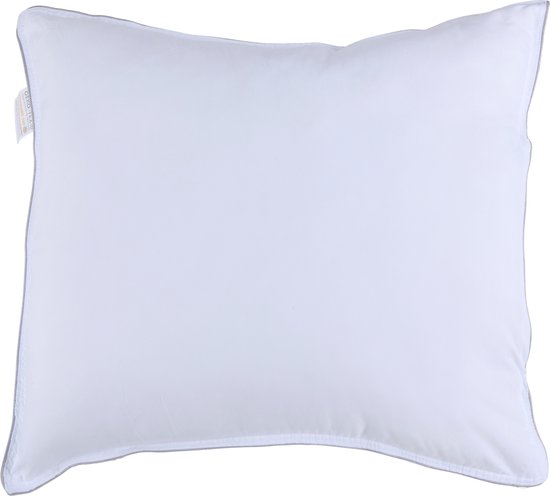 alpina Kopfkissen 60 x 70 cm – Kissen für Bett und Schlafzimmer – atmungsaktiv, feuchtigkeitsableitend und waschmaschinenfest – für Bauch-, Rücken- und Seitenschläfer – Mikrofaser/Baumwolle – Weiß