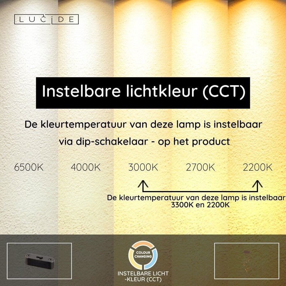 Lucide Calina Hängeleuchte – LED – dimmbar – Ø 69,9 x 209,3 cm – Kaffee