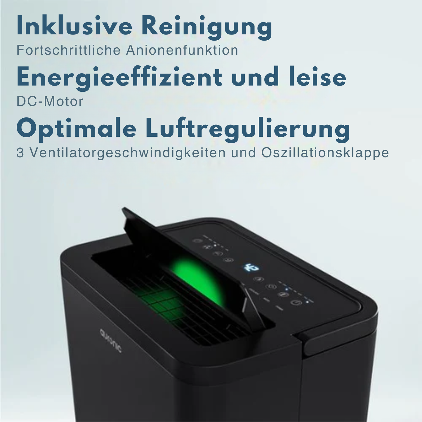 Auronic Luftentfeuchter - Compact Pro Plus - 24L - Schlafzimmer, Badezimmer, Wohnzimmer und Büro - Luftbefeuchter für Innenräume - Schwarz