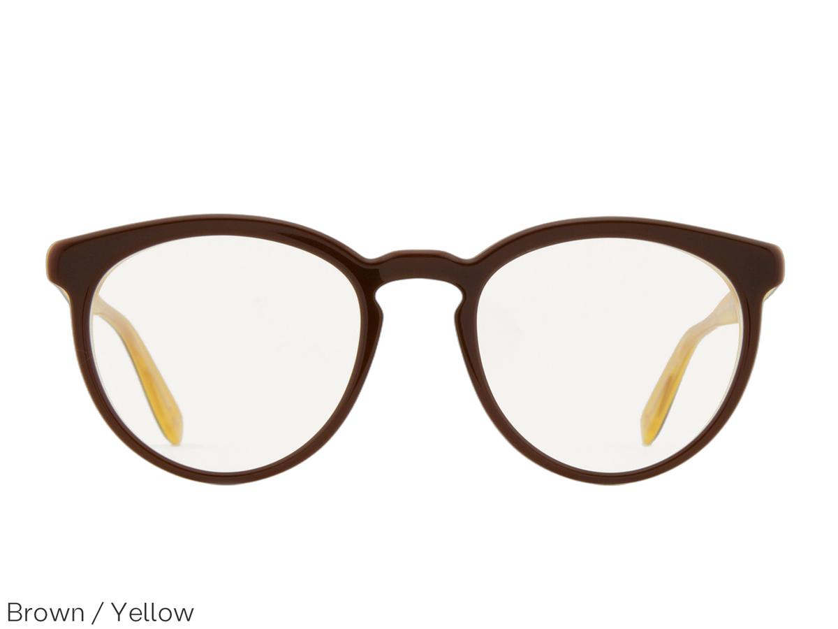 Dick Moby Aalborg Sonnenbrille – biologisch abbaubares Acetat – UV400-Gläser von ZEISS – Glashöhe 51 mm, braun-gelb