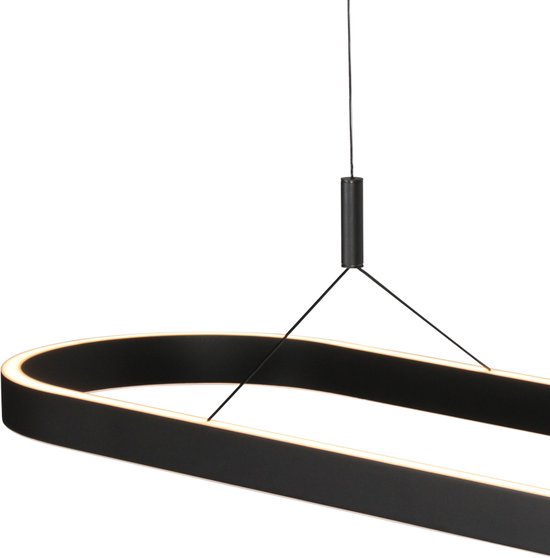 Steinhauer Exclusive - Pendelleuchte - Mykty - schwarz - Metall - Designerleuchte - LED - 4205ZW