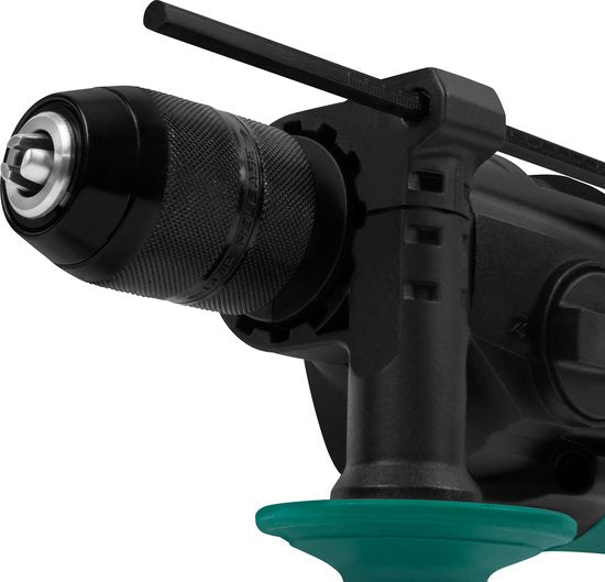 VONROC PRO Schlagbohrmaschine 1100W - Ø13mm - 2-Gang - Metall-Schnellspannbohrfutter - 3m Gummikabel - Inkl. Tiefenanschlag und Zusatzhandgriff