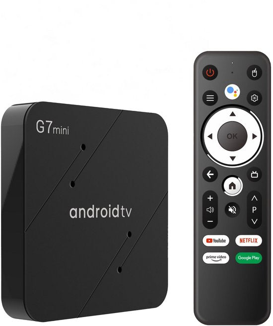 Tibagoods Mediaplayer - Android TV Box 4K HDR - Geeignet für Chromecast Streaming - Mediabox - TV Dongel - Streaming Box mit Wifi - Erstellen Sie Ihren SMART TV - Geeignet für alle Arten von Streaming-Apps