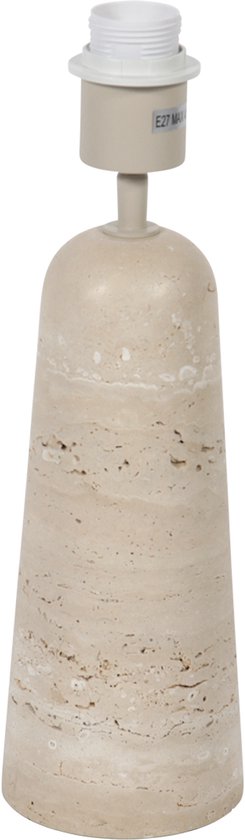Anne Lighting - Tischleuchte - Travino - Creme - Stein - Ø 10cm - E27 - 4401CR