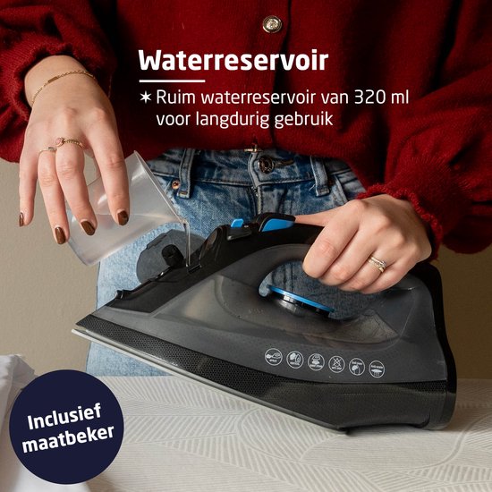 BREND BR-2232 Kabelloses Dampfbügeleisen mit Ladestation - Vertikale Dampffunktion, Anti-Kalk und Selbstreinigung - Einstellbarer Thermostat - 200W
