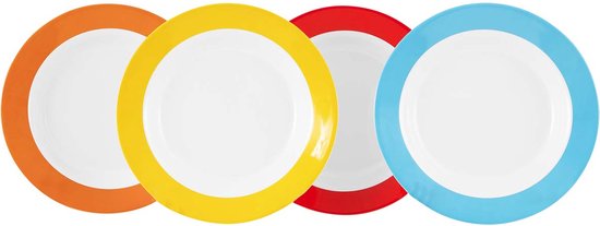 Gimex – Colour Line – Tiefes Tablett – Rainbow – 4 Stück