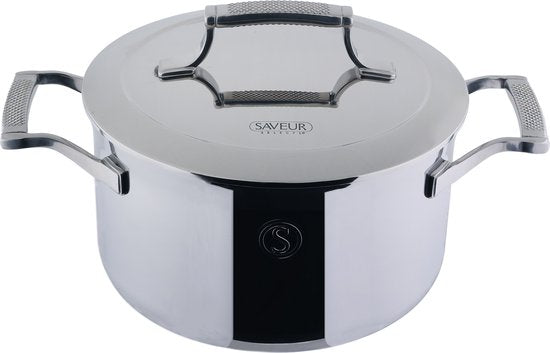 Saveur Selects - Voyage Kochtopf - Ø22 cm - Dreischicht-Edelstahl - PFAS-frei - Induktion - Backofenfest