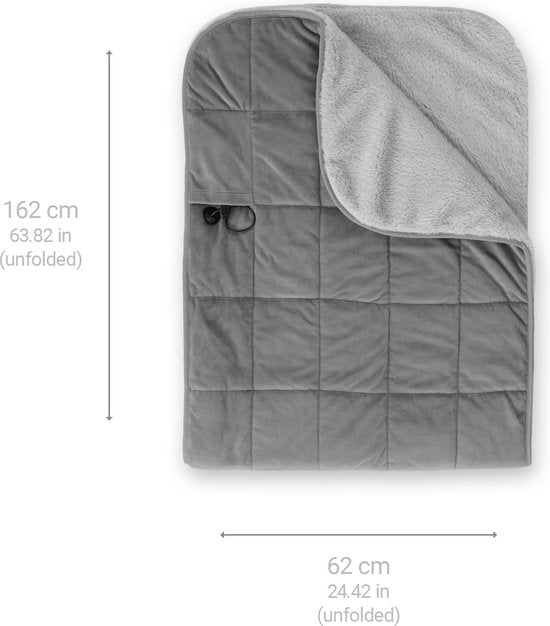 Decoways – Medisana 3-in-1-Heizdecke HB 674, 162 x 62 cm, grau