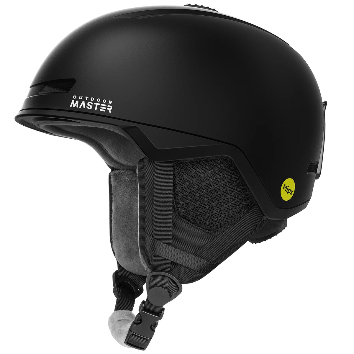OutdoorMaster Diamond II MIPS Skihelm – Schwarz – Größe S (51–54 cm) – Verstellbar & Belüftet
