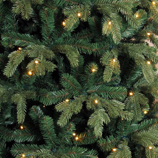 Triumph Tree Sherwood Deluxe Künstlicher Weihnachtsbaum mit LED-Lichtern - H185 x Ø127 cm - Grün
