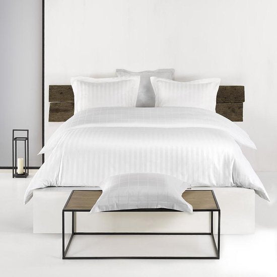 De Witte Lietaer Bettbezug aus Baumwollsatin Zygo – Einzelbett – 240 x 220 cm – Weiß